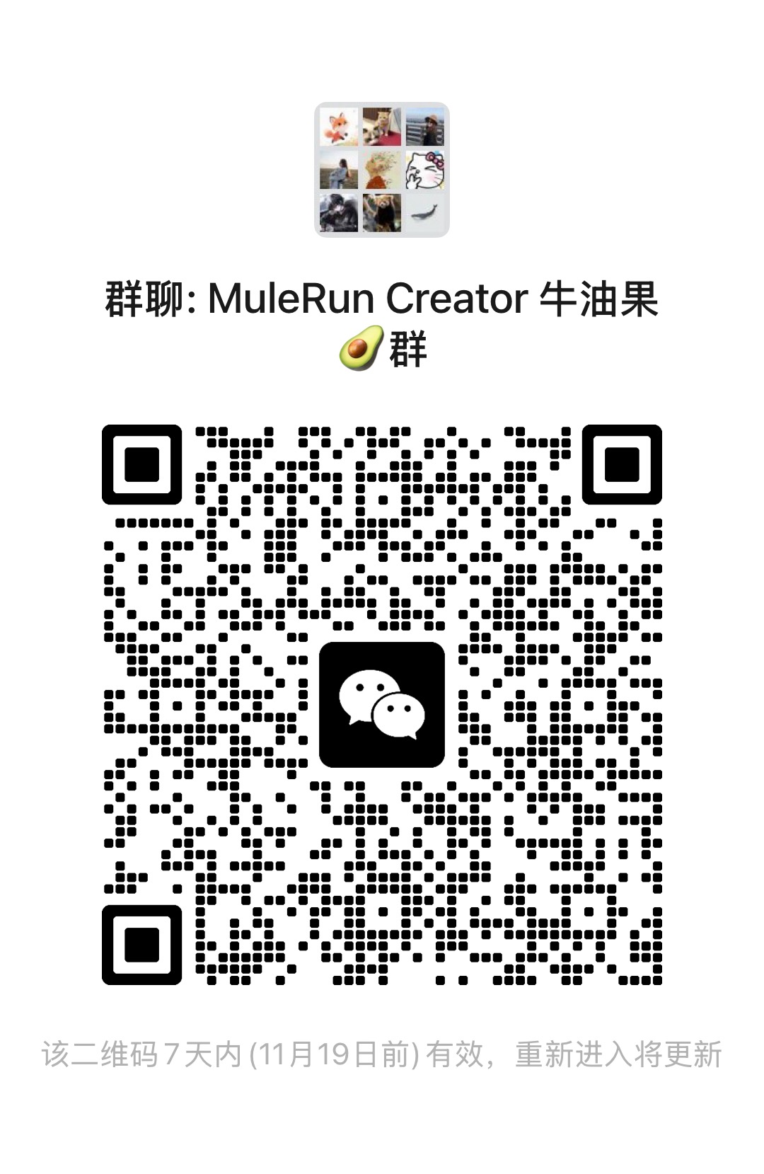 牛油果群 QR Code
